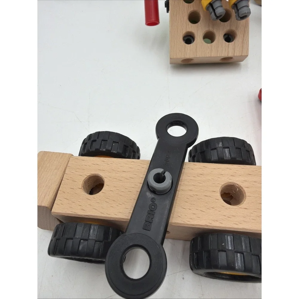 Vintage Lot of BRIO Wooden Trucks Vehicles Replacement Parts